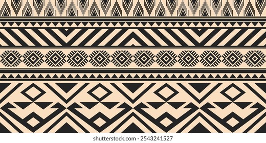Ethnic geometric pattern, seamless pattern of the Navajo tribe. Native American ethnic. Seamless vector pattern ethnic, seamless Mexican rug, woven carpet. Folk embroidery, Bohemian, Aztec style.