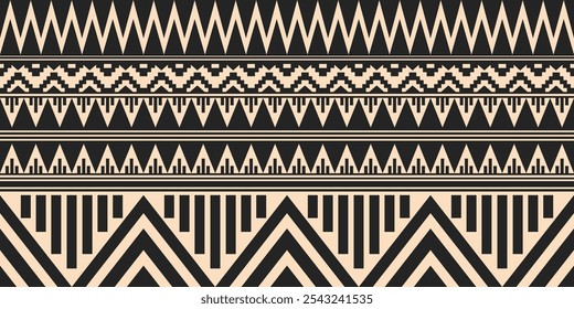 Patrón geométrico étnico, patrón sin fisuras de la tribu Navajo. Nativo americano étnico. Patrón de Vector sin costuras étnico, alfombra mexicana sin costuras, alfombra tejida. Bordado Folk, estilo bohemio, azteca.
