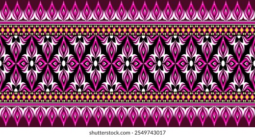 Ethnic geometric pattern, seamless pattern of Navajo tribe, Native American, ethnic seamless vector pattern, 