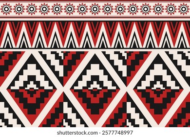 Ethnic geometric pattern, seamless pattern of the Navajo tribe. Native American ethnic. Seamless vector pattern ethnic, seamless Mexican rug, woven carpet. Folk embroidery, Bohemian, Aztec style.