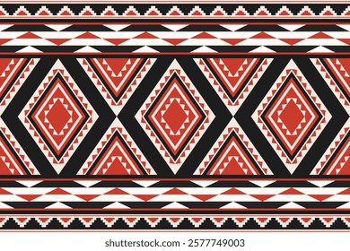 Ethnic geometric pattern, seamless pattern of the Navajo tribe. Native American ethnic. Seamless vector pattern ethnic, seamless Mexican rug, woven carpet. Folk embroidery, Bohemian, Aztec style.