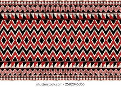 Ethnic geometric pattern, seamless pattern of the Navajo tribe. Native American ethnic. Seamless vector pattern ethnic, seamless Mexican rug, woven carpet. Folk embroidery, Bohemian, Aztec style.