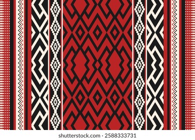 Ethnic geometric pattern, seamless pattern of the Navajo tribe. Native American ethnic. Seamless vector pattern ethnic, seamless Mexican rug, woven carpet. Folk embroidery, Bohemian, Aztec style.