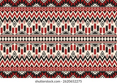 Nahtloses ethnisches Muster aus geometrischen Formen Design für alle Arten von Textilien und Druck
