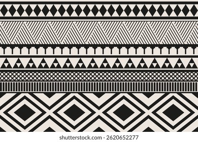 Ethnic geometric pattern, seamless pattern of the Navajo tribe. Native American ethnic. Seamless vector pattern ethnic, seamless Mexican rug, woven carpet. Folk embroidery, Bohemian, Aztec style.