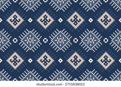 Ethnic geometric pattern, seamless pattern of the tribe. Seamless vector pattern ethnic, seamless Mexican rug, woven carpet. Folk embroidery, Bohemian, Aztec style