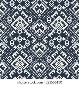 Ethnic geometric pattern, tribal seamless background