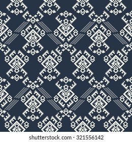 Ethnic geometric pattern, tribal seamless background