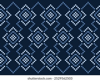 Ethnic geometric pattern. Vector geometric square diamond stripes seamless pattern background. Ethnic southwest pattern use for fabric, textile, home decoration elements, upholstery, wrapping.