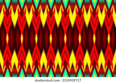 Ethnic geometric pattern with vector, suitable for background, vector, fabric pattern, clothing pattern.