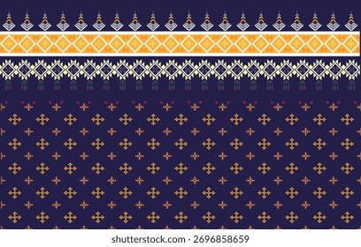 Padrão geométrico étnico,padrão tif,padrão tribal,padrão boho,asteca,estilos ikat texture.Design para tapete,têxtil,vestuário,envoltório,Batik,tecido,vetor,ilustração,estilo bordado,Ponto de cruz.