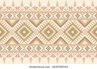 Ethnic geometric patterns, a design pattern inspired by the traditional patterns and cultural aesthetics of different ethnic groups, are arranged in a symmetrical manner Curtains, tablecloths, carpet.