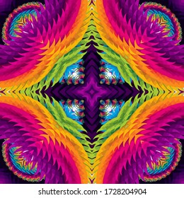 Ethnic geometric print. Colorful repeating background texture