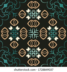 Ethnic geometric print. Colorful repeating background texture