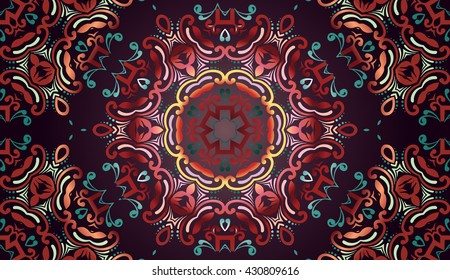 Ethnic geometric print. Colorful repeating background texture