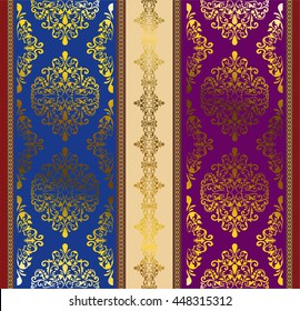  Ethnic geometric print. Colorful repeating background texture. Fabric, cloth design, wallpaper