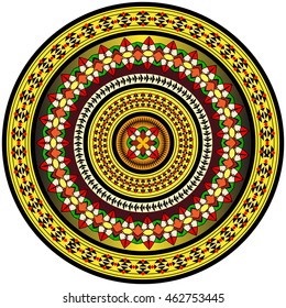  Ethnic geometric print. Colorful repeating background texture. Fabric, cloth design, wallpaper