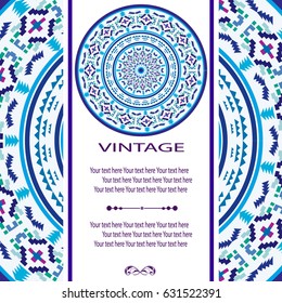  Ethnic geometric print. Colorful repeating background texture. Fabric, cloth design, wallpaper