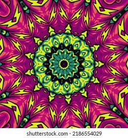 Ethnic geometric print illustration. Ethnic geometric print illustration