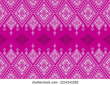 Ethnic geometric print pattern design Aztec repeating background texture in black and white. Fabric, cloth design, wallpaper, wrapping