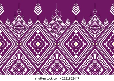 Diseño de patrones de impresión geométrica de origen azteca repite textura de fondo en blanco y negro. Tela, diseño de tela, papel pintado, envoltura