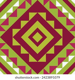 Ethnic Geometric Seamless Design.Ethnic Pattern in tribal, folk embroidery abstract art colorful. ornament print. Ethnic Geometric Seamless Design for wallpaper,carpet, clothing, fashion, fabric.