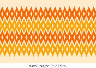 Ethnic geometric seamless fabric pattern Cross Stitch.Ikat embroidery oriental Pixel pattern black background. Abstract,vector,illustration. Texture,Cross Stitch,frame,decoration,motifs,wallpaper.