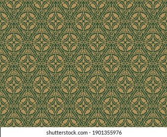 Ethnic geometric seamless pattern. Antique Byzantine style.