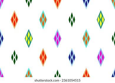 ethnic geometric seamless pattern. Geometric ethnic pattern can be used in fabric design for clothes, decorative paper, wrapping, textile, embroidery, illustration, vector, carpet