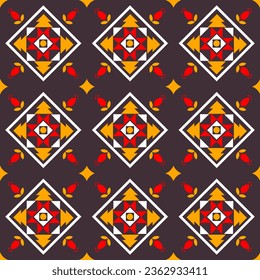 patrón geométrico étnico sin costuras. El patrón geométrico étnico puede utilizarse en el diseño de tejidos para ropa, papel decorativo, envoltura, textil, bordado, ilustración, vector, alfombra
