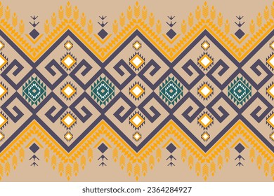 patrón geométrico étnico sin costuras. El patrón geométrico étnico puede utilizarse en el diseño de tejidos para ropa, papel decorativo, envoltura, textil, bordado, ilustración, vector, alfombra