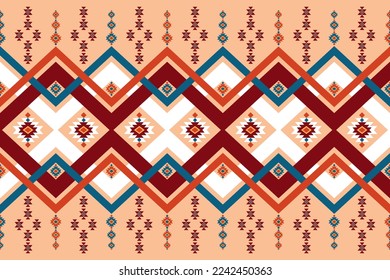 ethnic geometric seamless pattern. Design for fabric, clothes, decorative paper, wrapping, embroidery, illustration, vector, batik pattern, ethnic pattern, Aztec pattern