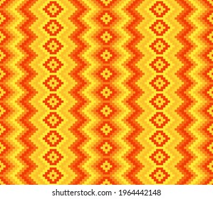 Ethnic geometric seamless pattern. Ethnic style. Bright colors. 