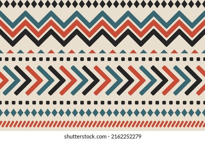 Ethnic geometric seamless pattern. Tribal style. for background, wallpaper, illustration, fabric, clothing, carpet, textile, batik, embroidery.