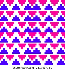 Ethnic geometric seamless Pattern in tribal, folk embroidery abstract art ืnavajo fabric textile motifs geometric vector traditional
