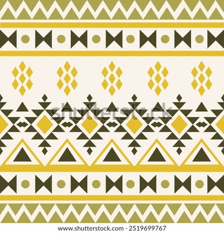 Ethnic geometric seamless Pattern in tribal, folk embroidery abstract art ืnavajo fabric textile motifs geometric vector traditional
