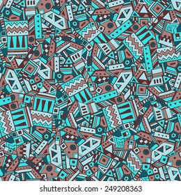 Ethnic geometric seamless pattern vector illustration eps 10