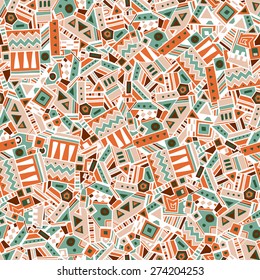 Ethnic geometric seamless pattern. Vector illustration eps 10