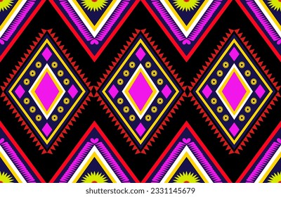 Ethnic geometric, Geometric ethnic seamless patterns, patterns traditional design for background, wallpaper, clothing, wrapping, carpet, vector illustrations, print, textile