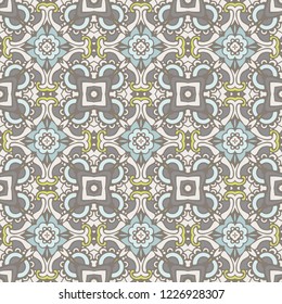Ethnic geometric seamless vintage medallion mandala ornamental pattern. Can be used for wallpaper, backgrounds, decoration for your design, ceramic, page fill and more.