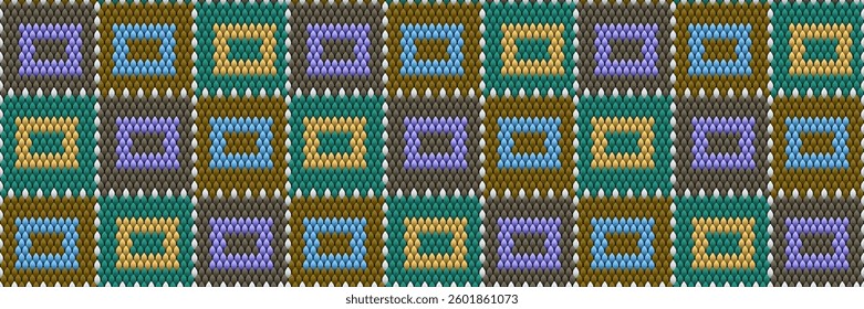 ethnic, geometric, square diamond patterns with gradient fill in ethnic style