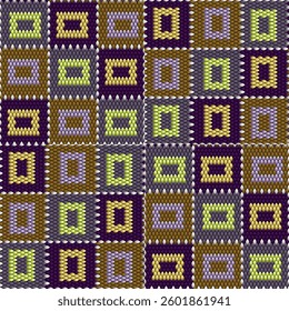 ethnic, geometric, square diamond patterns with gradient fill in ethnic style