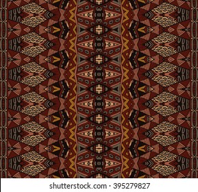 ethnic geometric striped seamless tribal  pattern 