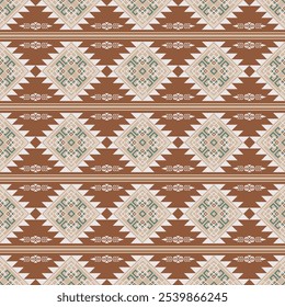 Ethnic geometric stripes pattern. Vector ethnic aztec geometric stripes  seamless pattern background. Use for fabric, textile, ethnic interior decoration elements, upholstery, wrapping.navajo