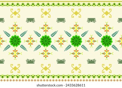 Ethnic geometric traditional seamless pattern. Native Aztec geometry style design for fabric, texture, textile, elements, embroidery, ornaments, border decor, interior, decorative, illustrations