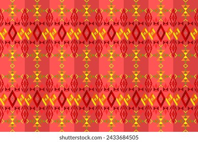 Ethnic geometric traditional seamless pattern. Native Aztec geometry style design for fabric, texture, textile, elements, embroidery, ornaments, border decor, interior, decorative, illustrations