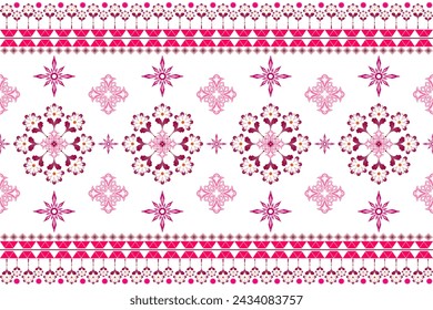 Ethnic geometric traditional seamless pattern. Native Aztec geometry style design for fabric, texture, textile, elements, embroidery, ornaments, border decor, interior, decorative, illustrations