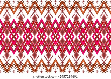 Ethnic geometric traditional seamless pattern. Native Aztec style design for fabric, clothing, elements, texture, textile, ornaments, embroidery, background, illustrations, home decor, decoration