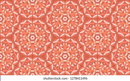Ethnic geometric vector seamless pattern. Hand drawn ornaments, patterns.