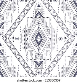 Ethnic geometrical pattern, tribal seamless background